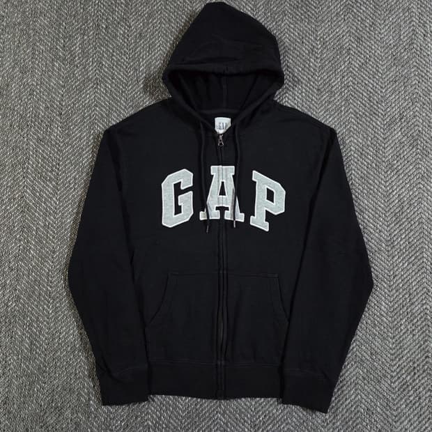 GAP 갭 블랙 풀집업 후드집업
