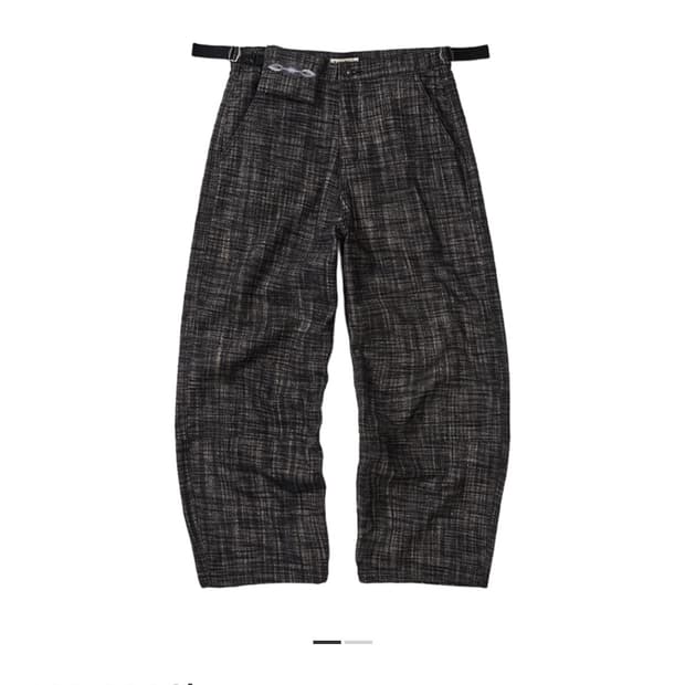 카락터 Shaggy Check Pouch Pants 쉐기체크 바지