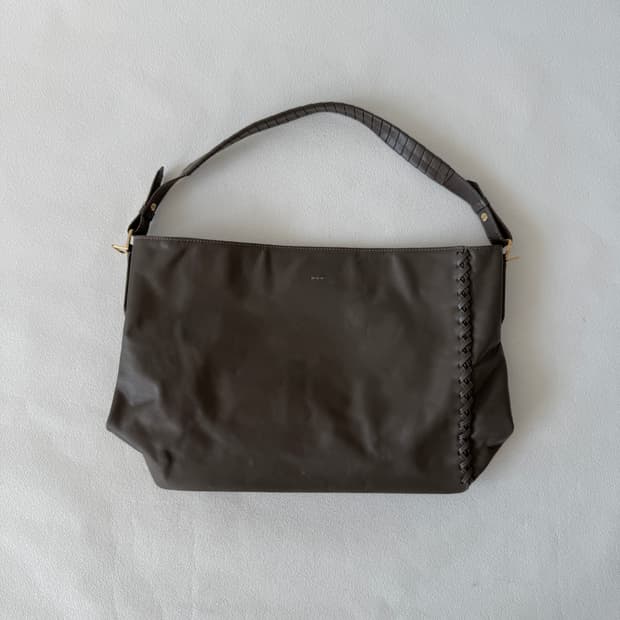 Pre owned 레더 숄더백