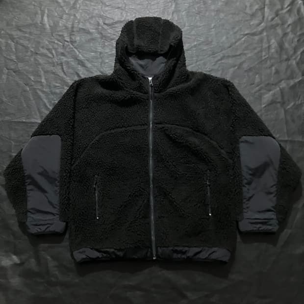 Freak's Store 리듬 딥파일 후디 플리스 자켓 블랙 파타고니아