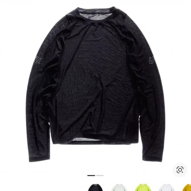 uvu 롱슬리브  러닝탑 블랙 M
