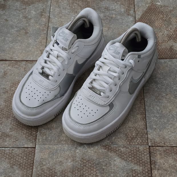 (225)나이키 에어포스 1 쉐도우 화이트 실버
