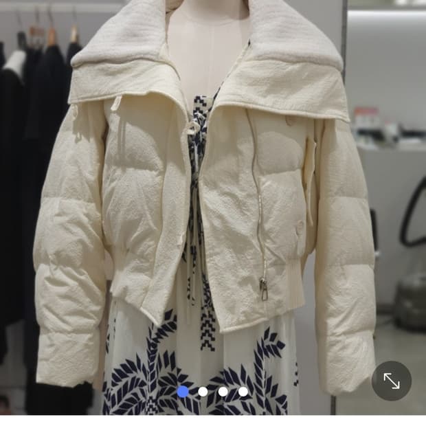 샤틴 SATIN 하이넥 덕 숏 패딩 F 33-77