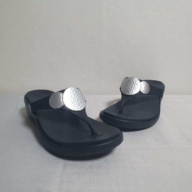 택포가 230mm 크록스 플립플랍 스플래쉬 쪼리 플립 블랙