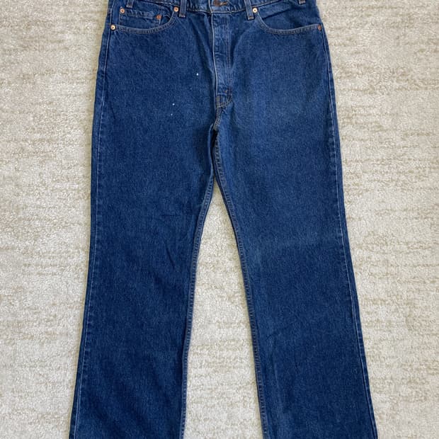 [38x30] 90s 리바이스 517 부츠컷 중청 워싱 진 데님 