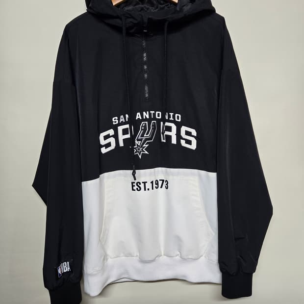 NBA 샌안토니오 스퍼스 후드 바람막이 아노락M