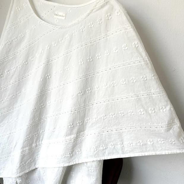 Cape design stitch shirt P/O