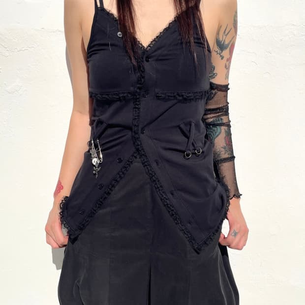 Still lethardy LACE JERSEY TOP 스틸레써디