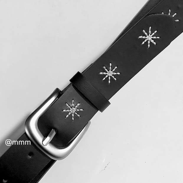 [Unisex] flower belt자수 벨트❄️