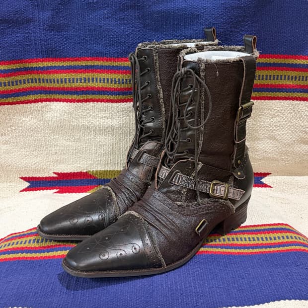 Western lace up grunge boots /웨스턴 그런지 부츠
