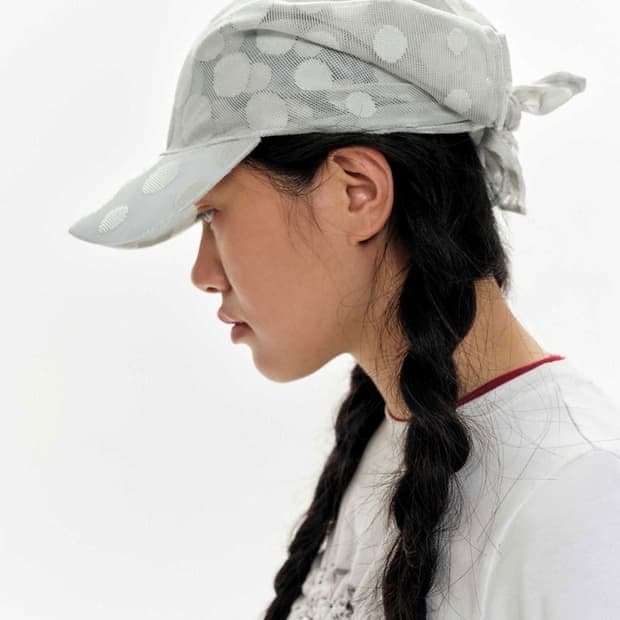 테스트매커니즘 OINIMI Polka dot scarf hat