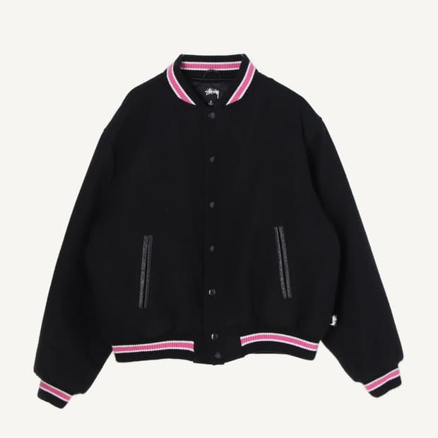 스투시 S 토크 멜튼 바시티 자켓 S사이즈