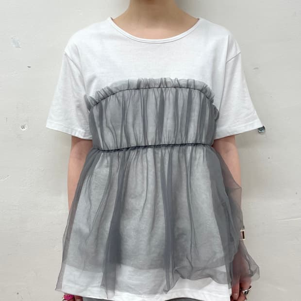 Black Lace Basic T-shirt 