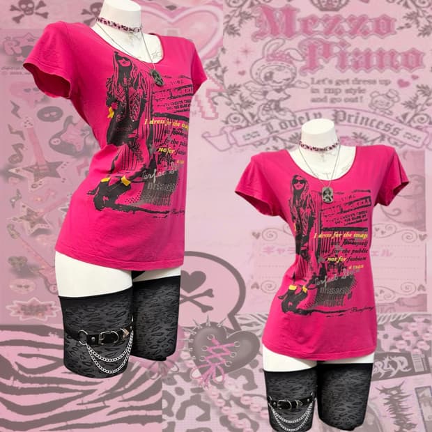 00's Glam cubic diva short sleeve