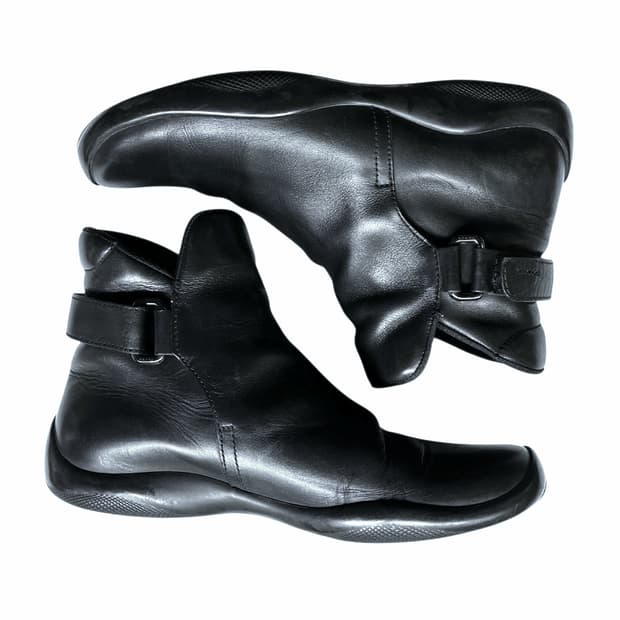 프라다 스포츠 아카이브 레더 버클 첼시부츠 아메리카컵