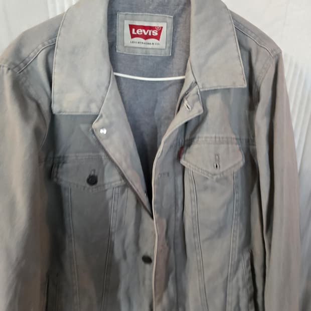 리바이스 회색 데님 자켓