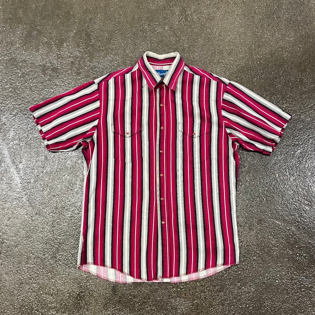 90s Wrangler 웨스턴 셔츠 (105)