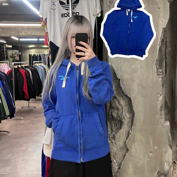 홀리스터 후드집업 블루 XL  #csz2820