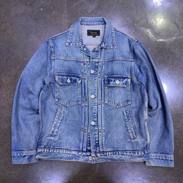 유니폼브릿지 2세대 2nd 데님자켓 라이트 인디고 L