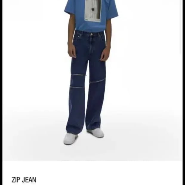 헬무트랭 지퍼 데님 32 새상품