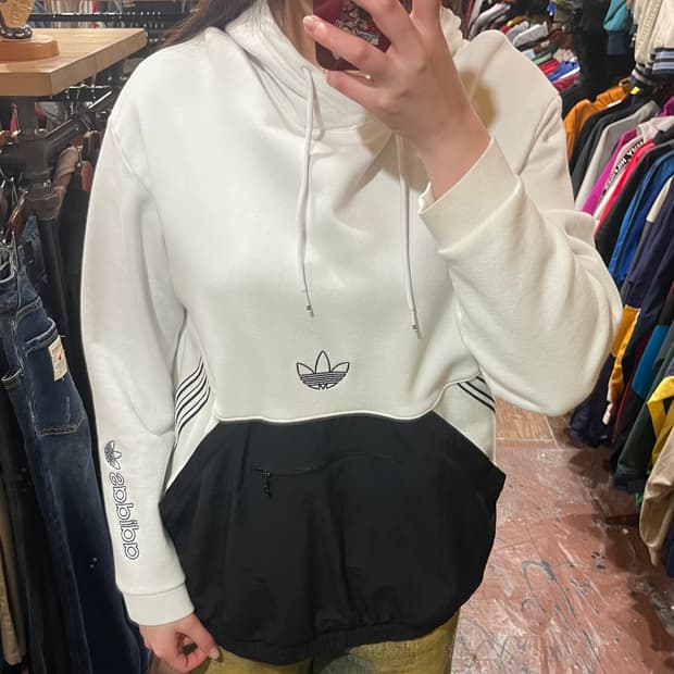 [HI] 아디다스 후드티 화이트