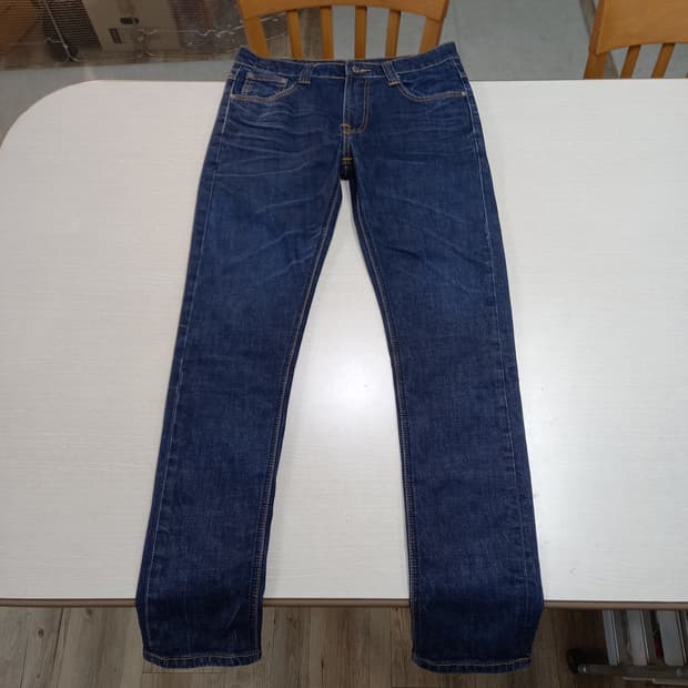 32 NudieJeans Italy 워싱 스판 슬림일자진 32-339