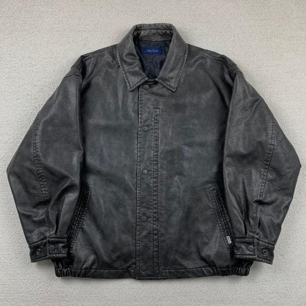 노티카 재팬 x 프릭스 스토어 비건레더 자켓 블랙