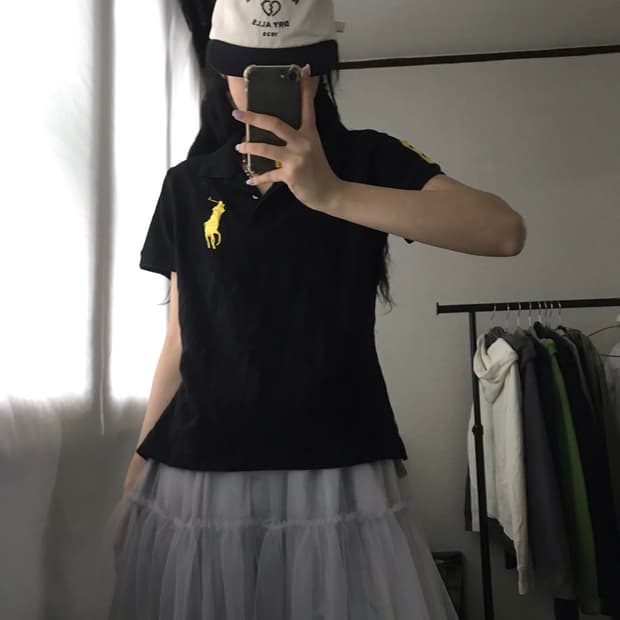 폴로 블랙 빅포니 반팔pk