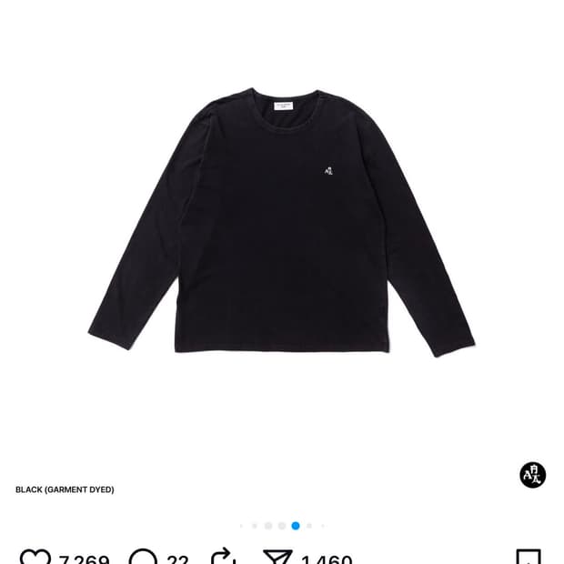 혁오 aaa굿즈 garment dyed 긴팔 3