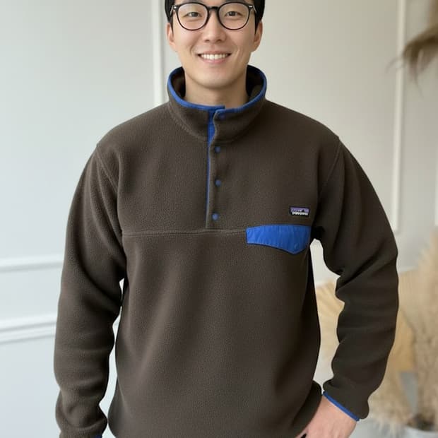 파타고니아 헤비웨이트 신칠라 풀오버 다크브라운  XL
