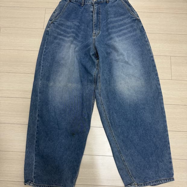 빈티지 중청 벌룬 팬츠