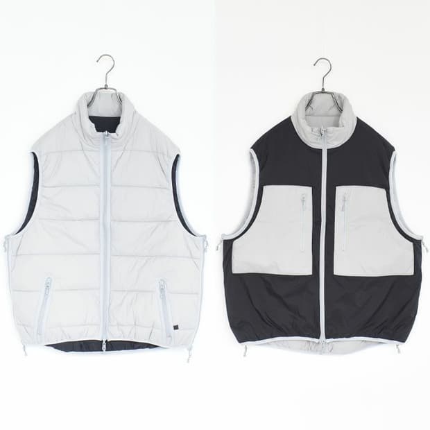 다이와 피어39 테크 리버시블 클라이머 퍼프 베스트 실버 블랙