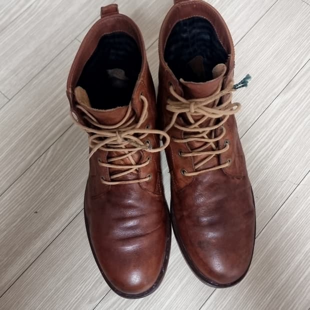 스페인제 캠퍼 빈티지 브라운 가죽 워커 부츠(270)