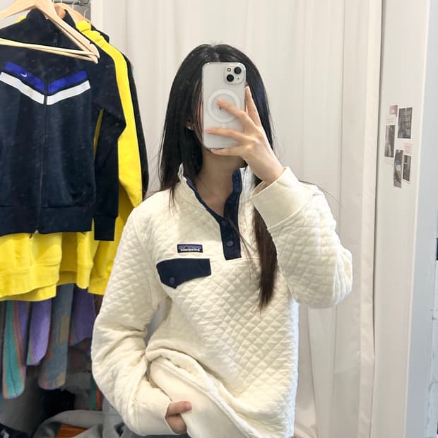 파타고니아 오가닉 코튼 버튼 스냅