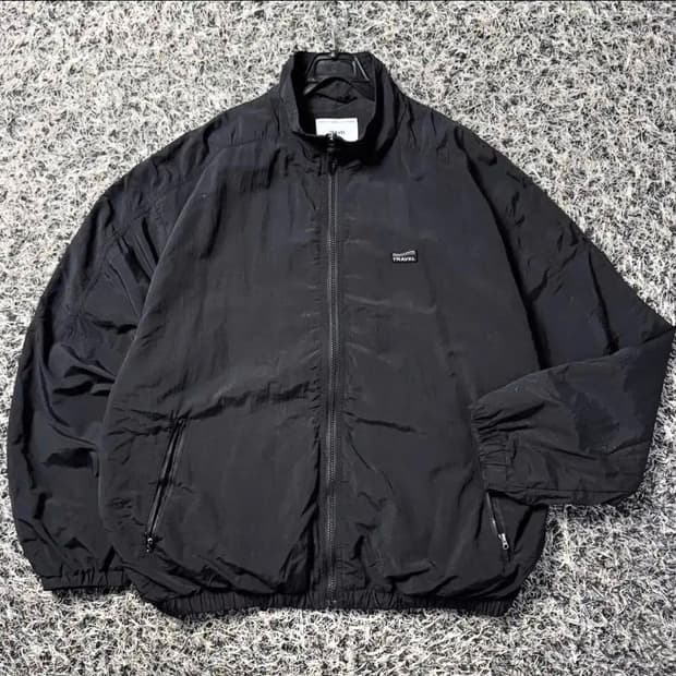블랙 TRAVEL 바람막이 점퍼 2XL