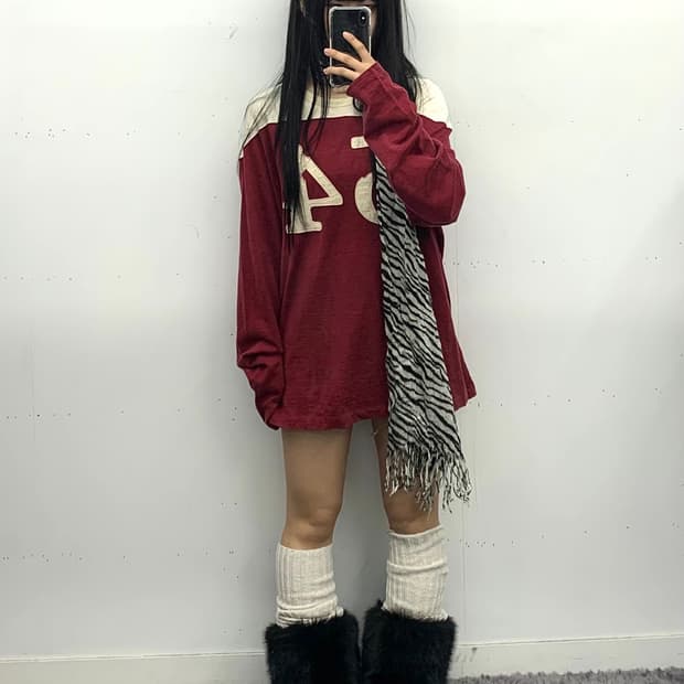 제이프레스 오버핏 빈티지 롱슬리브