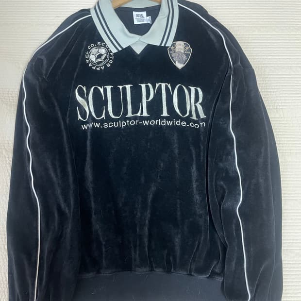 스컬프터 벨루어 사커 저지 블랙