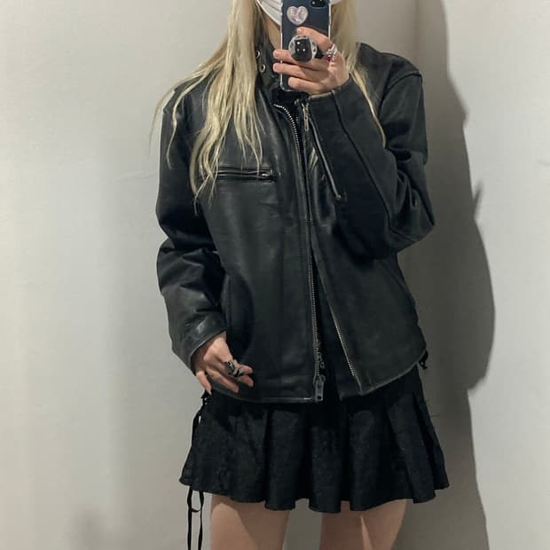 리얼레더 차이나 가죽자켓