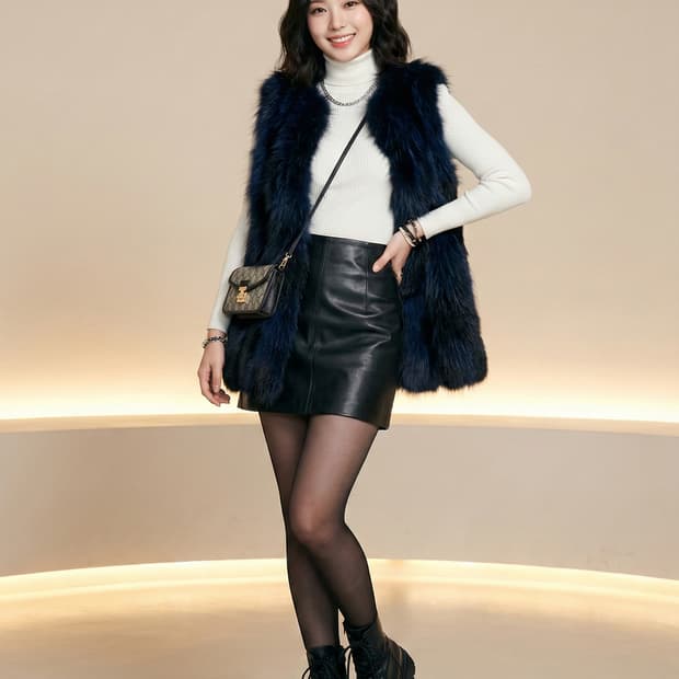 Klever by Jindo (진도모피) 리얼 천연모피 믹스 퍼 베스트