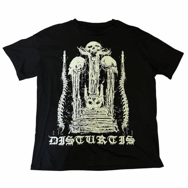 Disturctis 블랙 반팔티