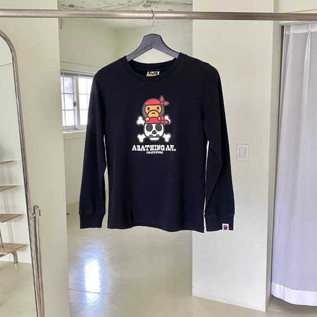 베이프 Bape 베이비 마일로 롱슬리브 S