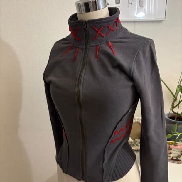 빈티지 스티치 디테일 져지