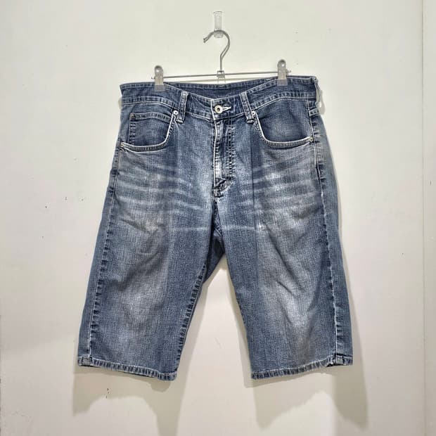 00's Wrangler 워싱 버뮤다 데님팬츠