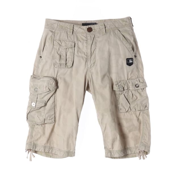 MLB 베이지 아웃포켓 카고 하프 팬츠 74