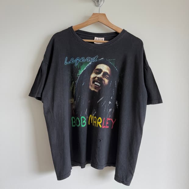 밥 말리(BOB MARLEY) 프린팅 반팔 티셔츠