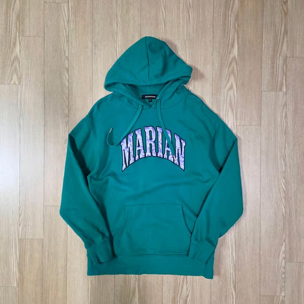 잭로즈 그린 루즈 후드 티셔츠