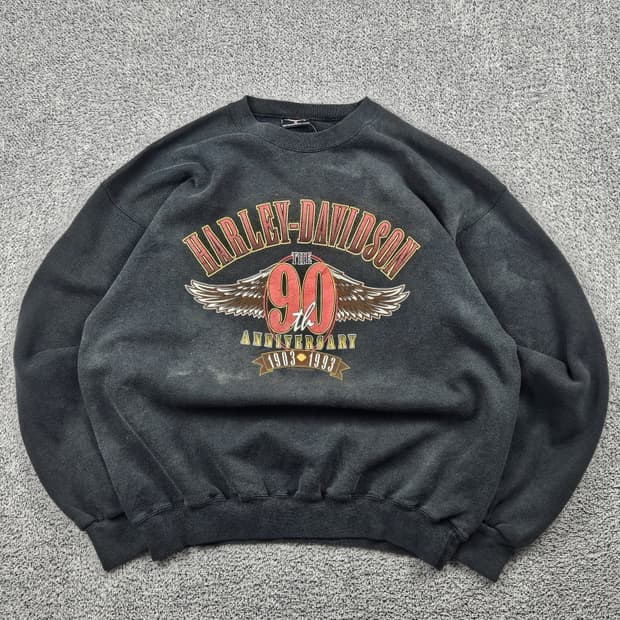 90's USA 할리데이비슨 90주년 맨투맨 ( XL )/ 10241
