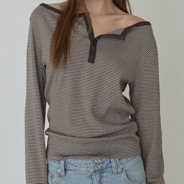 오데스 스트라이프 긴팔티