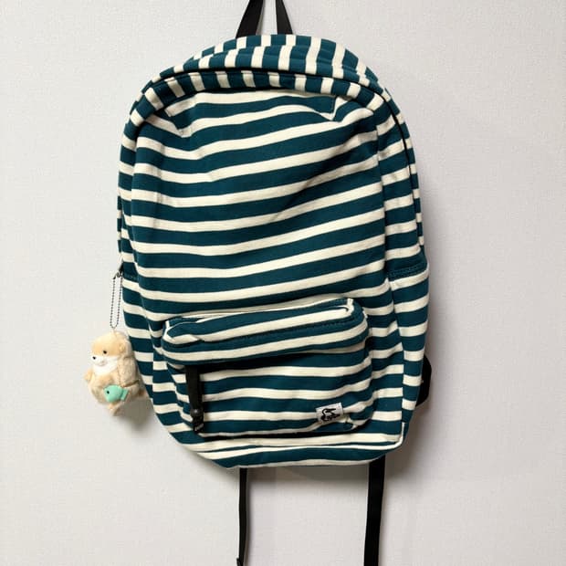 chums 스트라이프 백팩 모리걸 일본 빈티지 도트 체크 가방