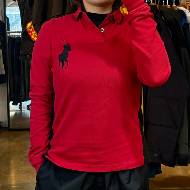 폴로랄프로렌 빅포니 레드 럭비티